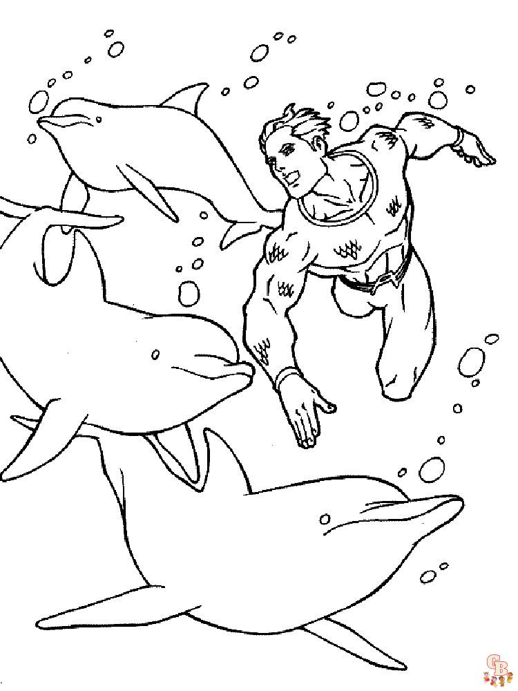 Aquaman Раскраски 6