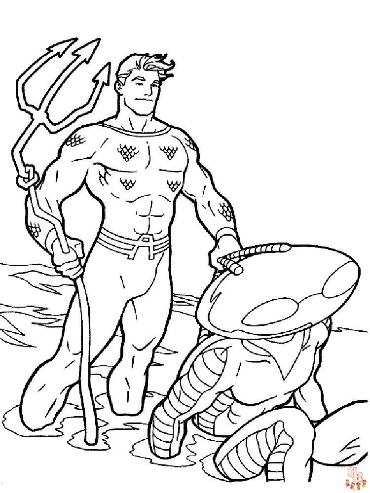 Aquaman Coloring Pages 7