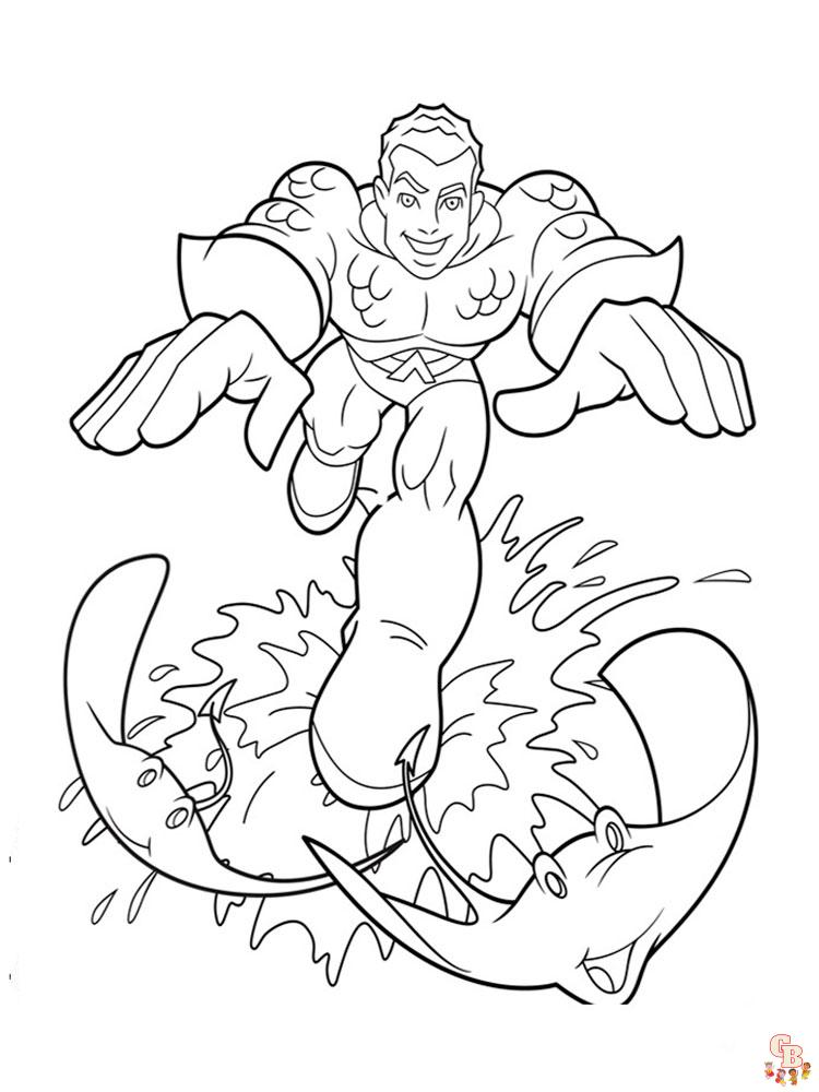 Aquaman Coloring Pages 8