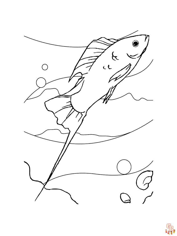 Aquarium Fish Coloring Pages 17