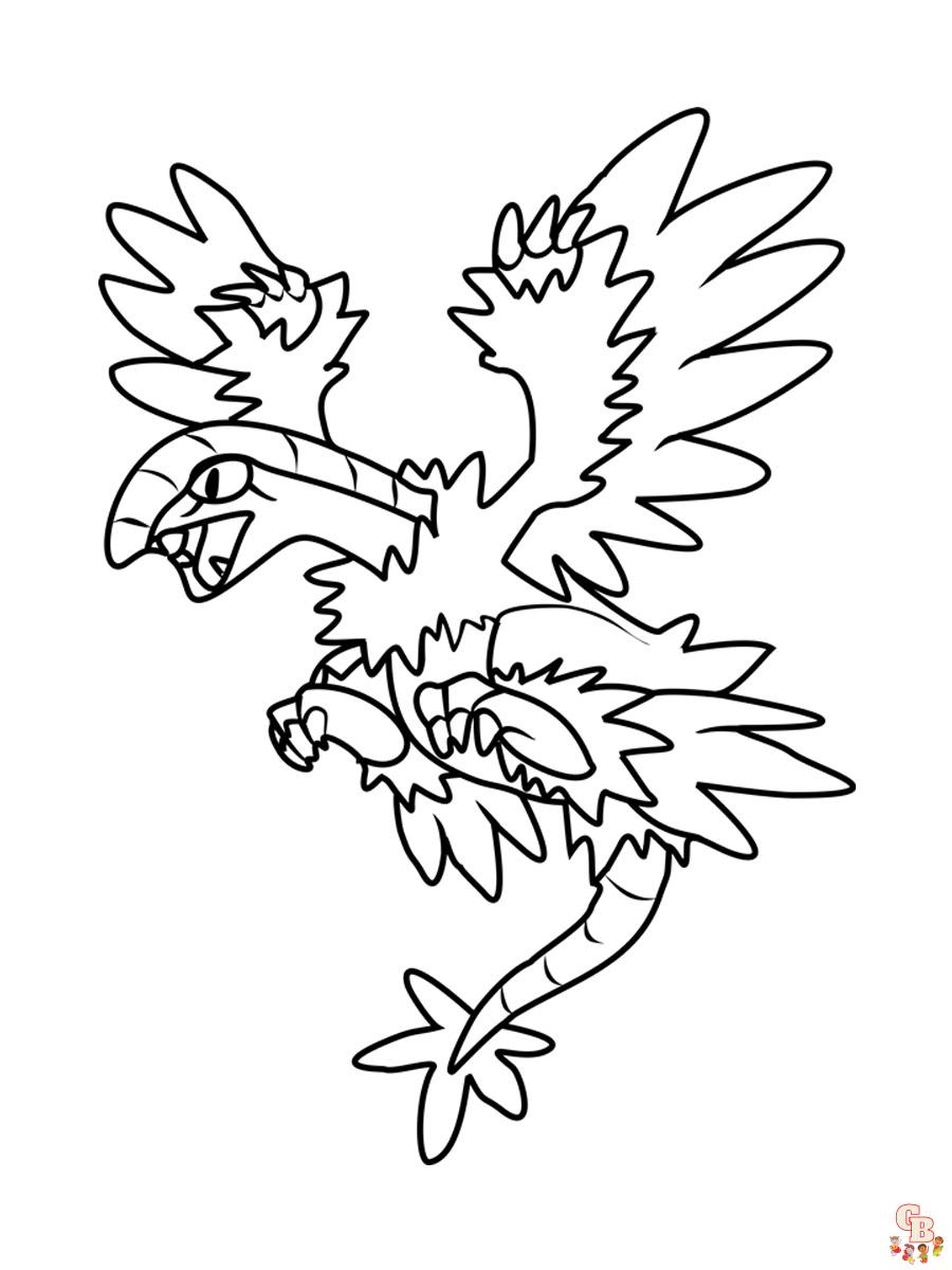 Garten of Archeops coloring pages printable free