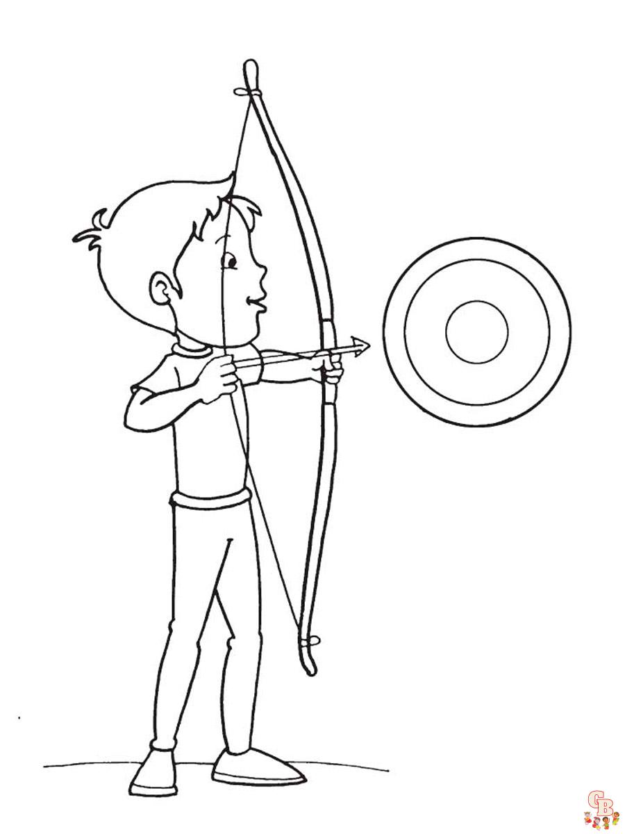 Archery Coloring Pages 19