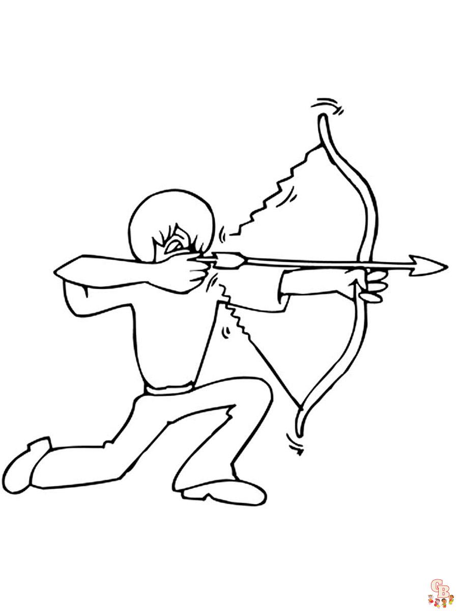 Archery Coloring Pages 26