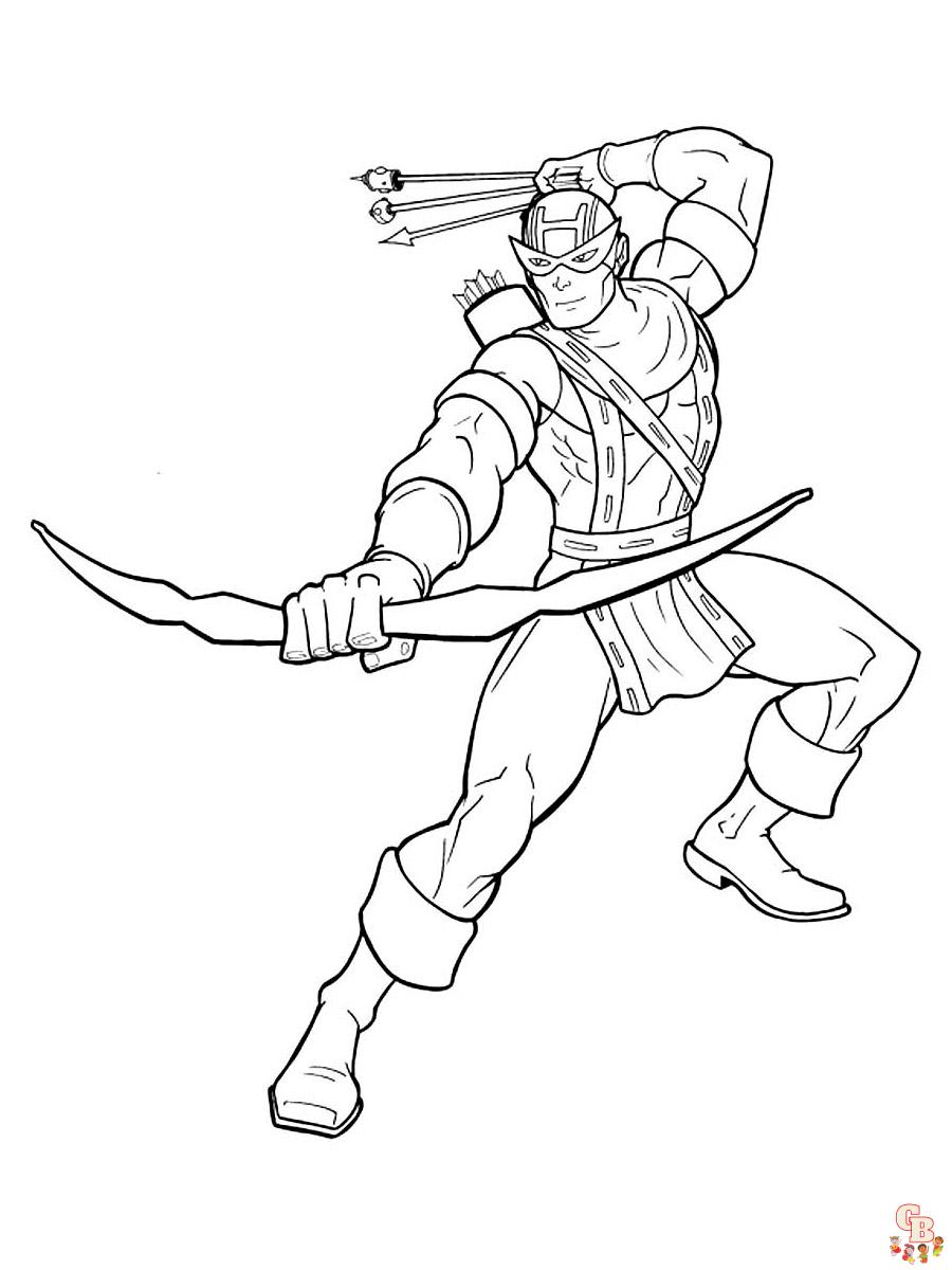 Archery Coloring Pages 27