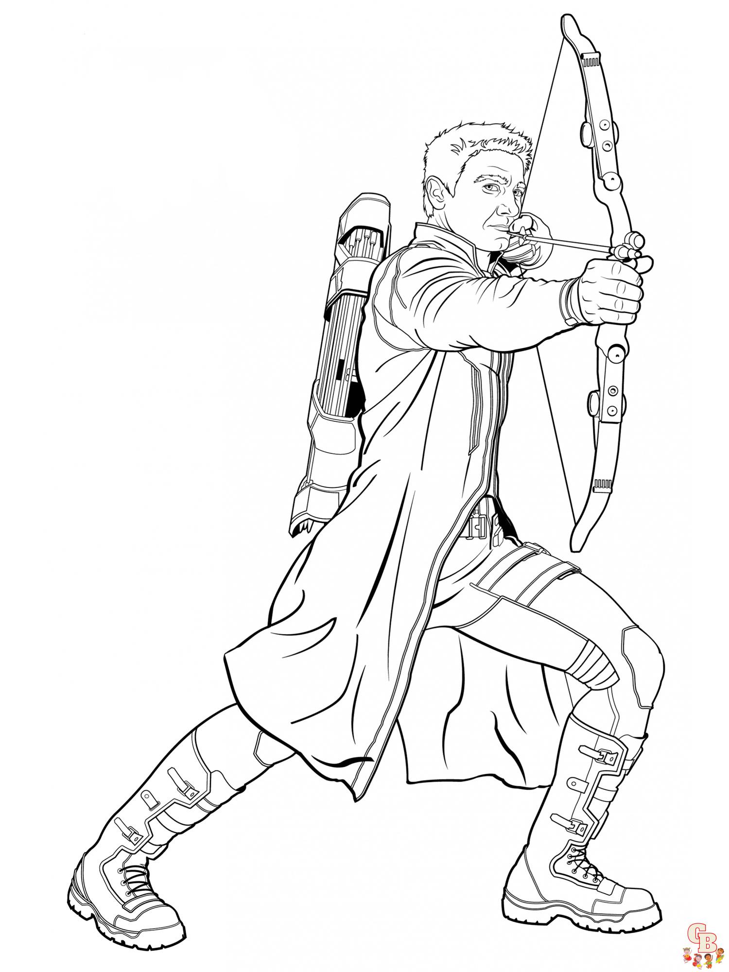 Archery Coloring Pages 28