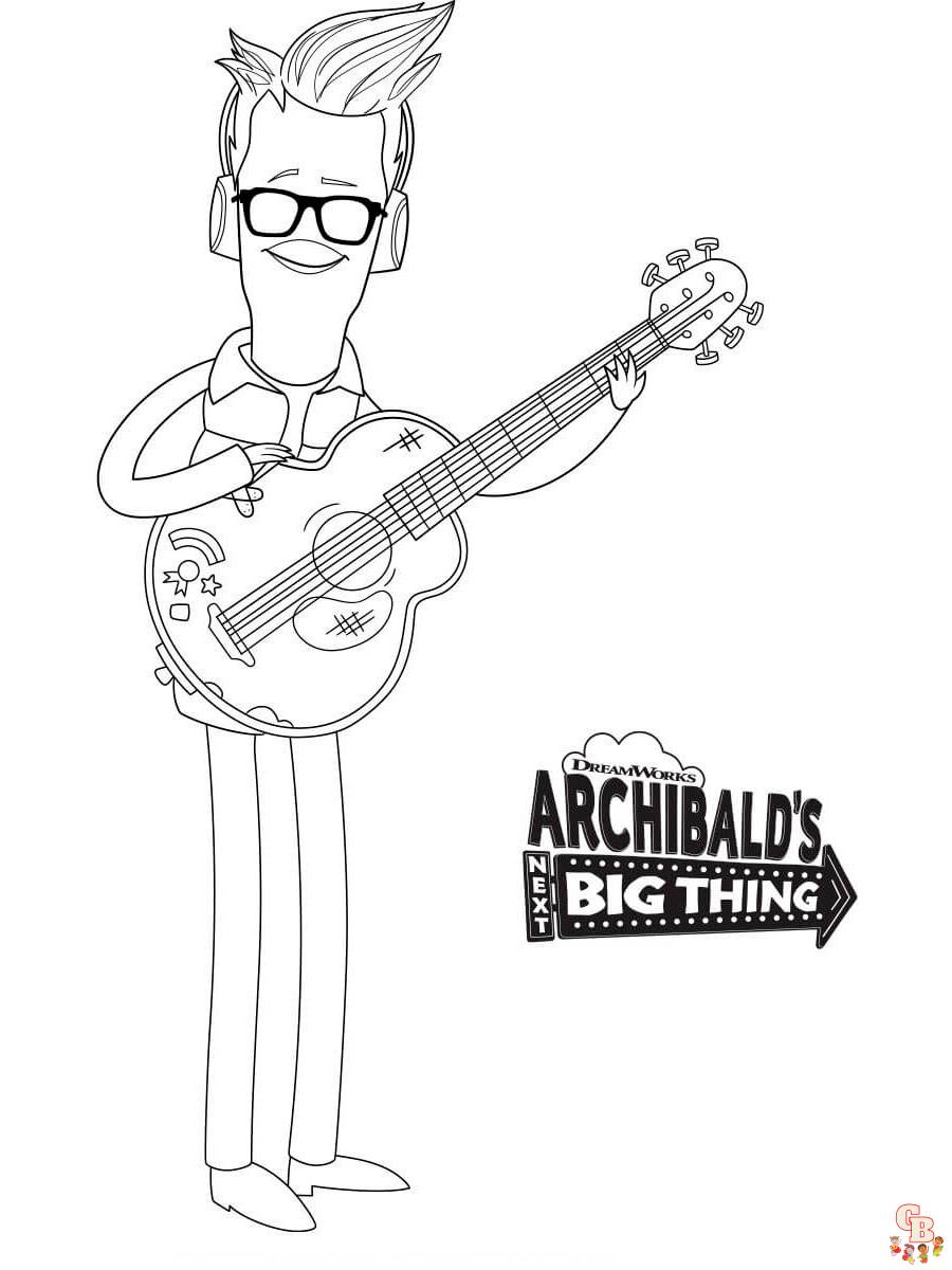 Archibald Coloring Pages 4
