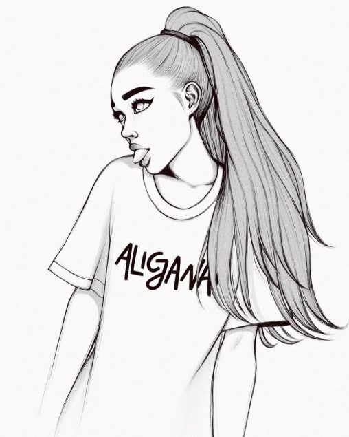 Top Ariana Grande Coloring Pages for kids - GBcoloring
