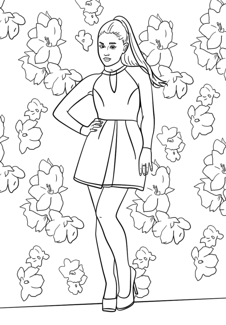 Top Ariana Grande Ausmalbilder für Kinder - GBcoloring