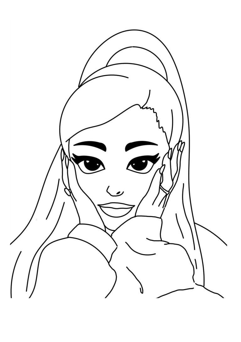 Top Ariana Grande Coloring Pages for kids - GBcoloring