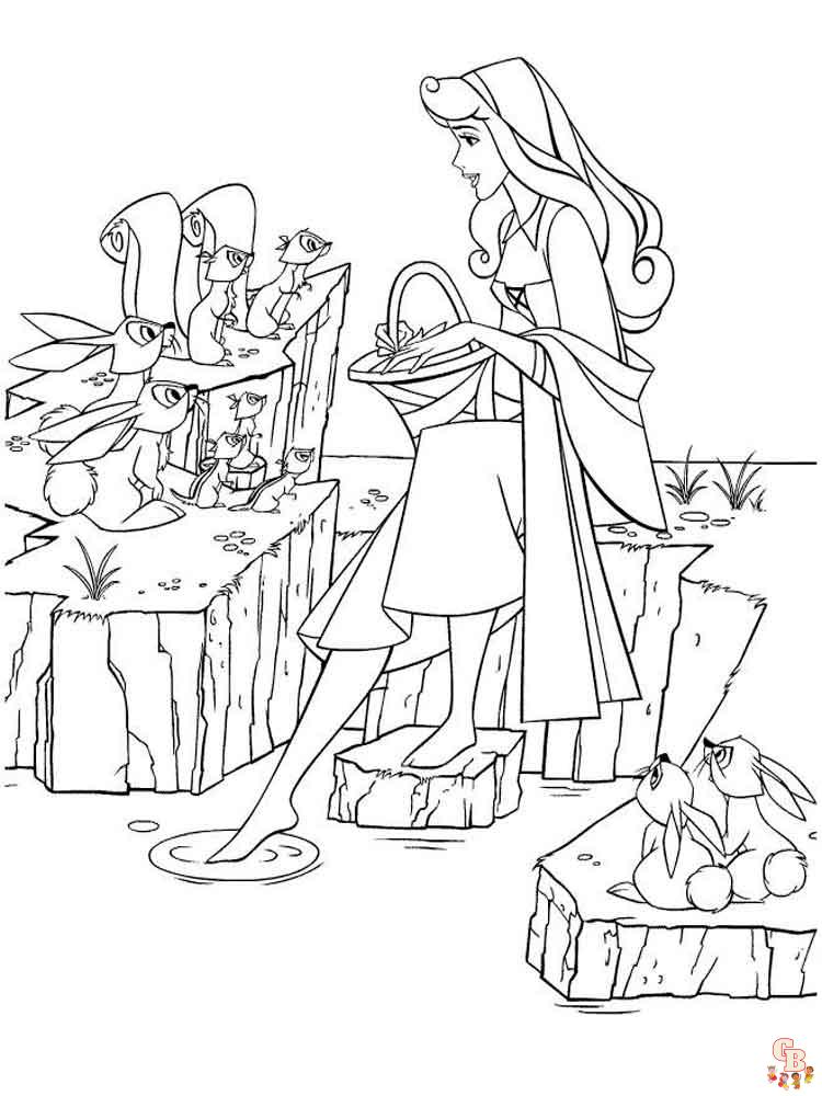 Aurora Disney Princess Coloring Pages 3 3