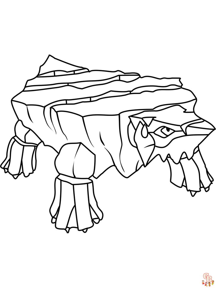 Avalugg Pokemon Coloring Page 1