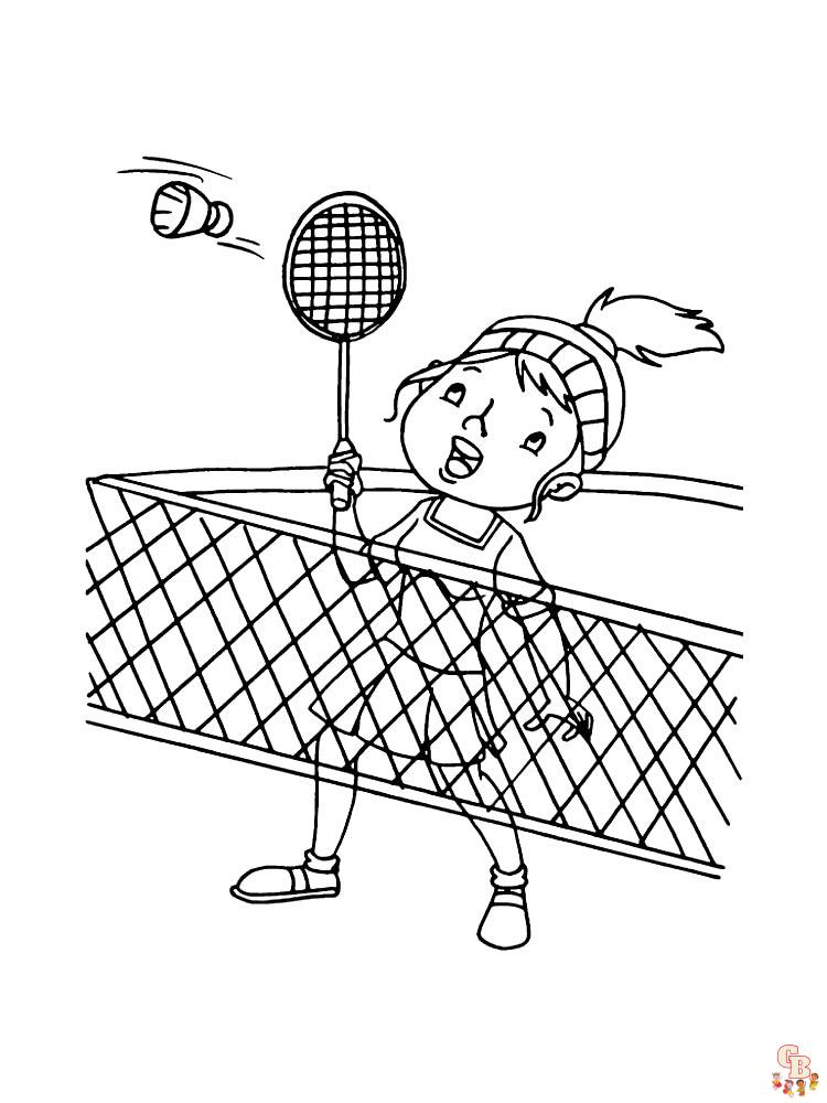 Badminton Coloring Pages 10