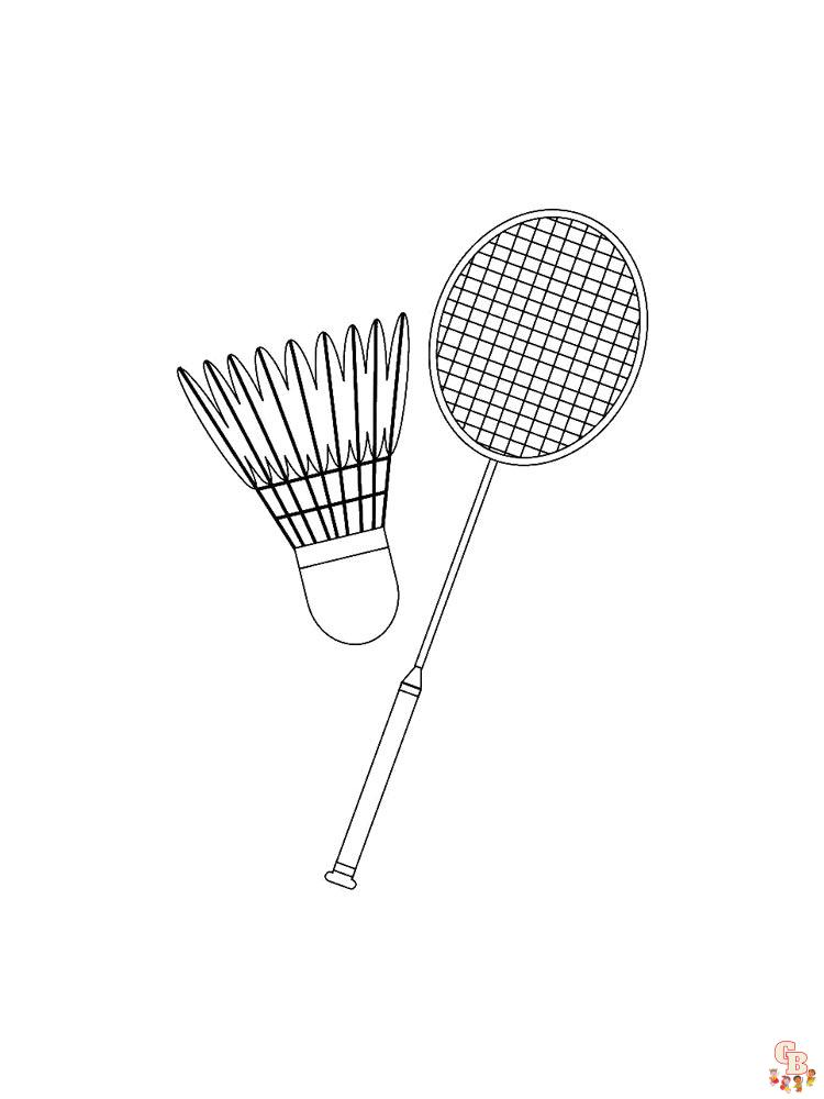 Badminton Coloring Pages 11