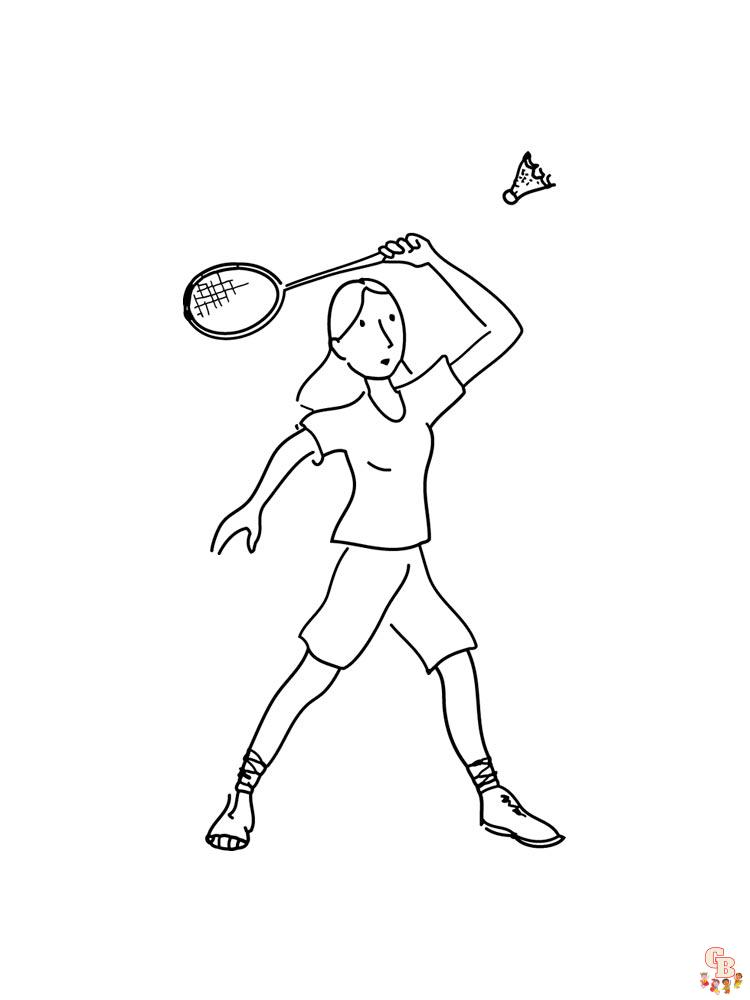 Badminton Coloring Pages 12