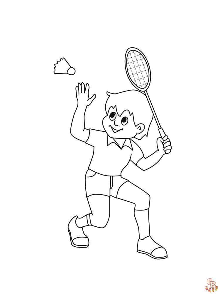 Badminton Coloring Pages 13