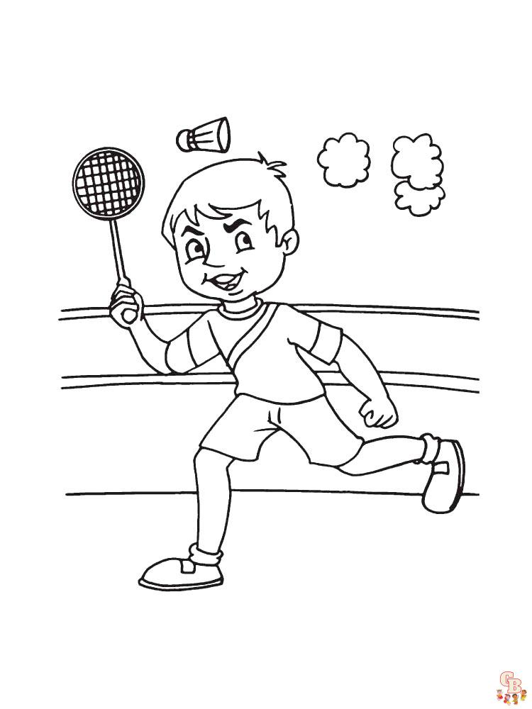 Badminton Coloring Pages 15