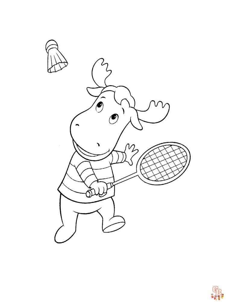 Badminton Coloring Pages 16