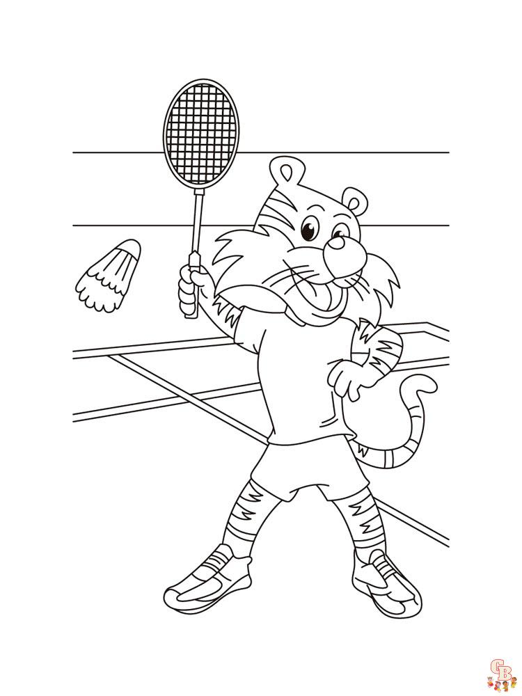 Badminton Coloring Pages 2