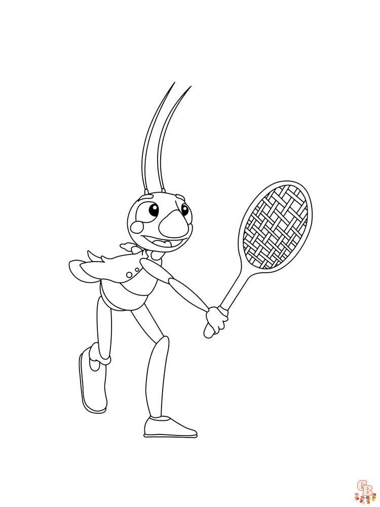 Badminton Coloring Pages 3