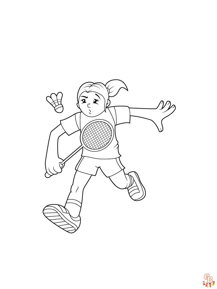 Badminton Coloring Pages 7