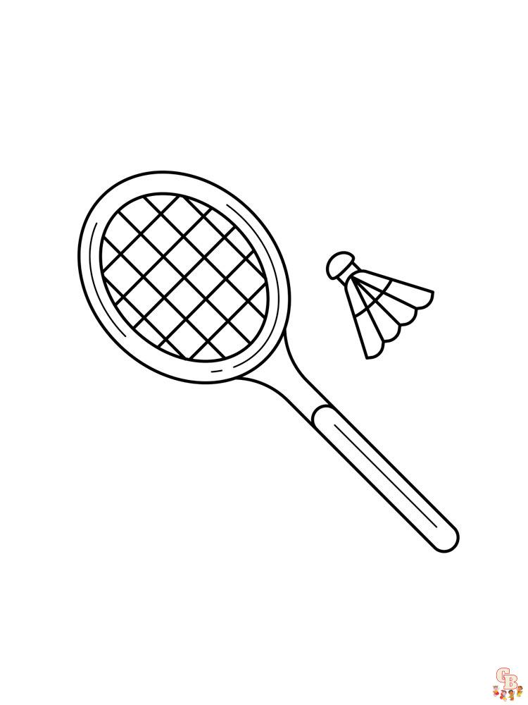 Badminton Coloring Pages 9