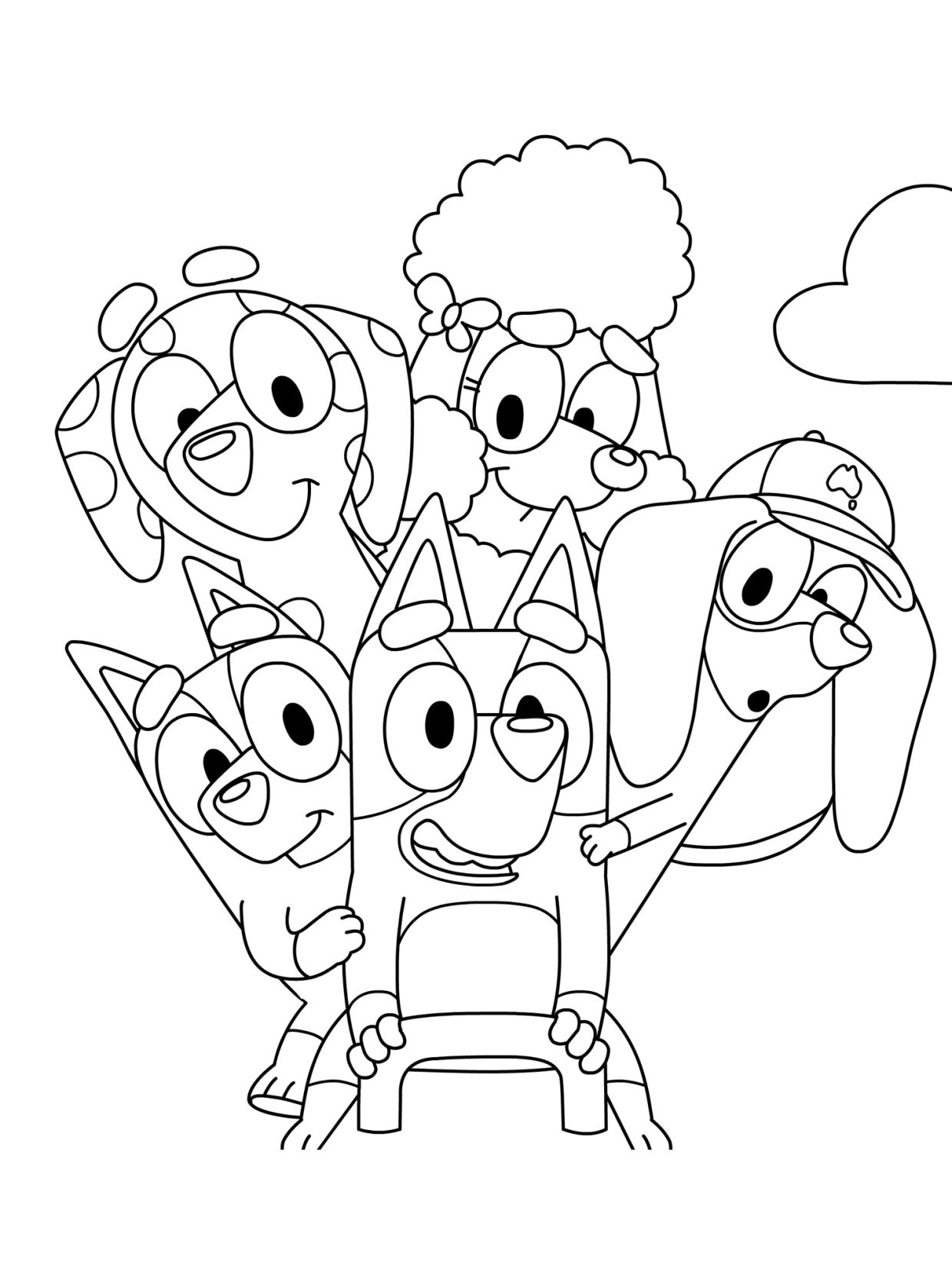 Join the Fun with Bluey Coloring Pages - GBcoloring