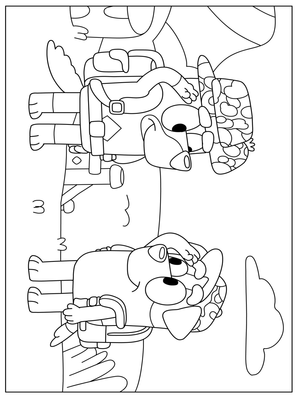 Join the Fun with Bluey Coloring Pages - GBcoloring