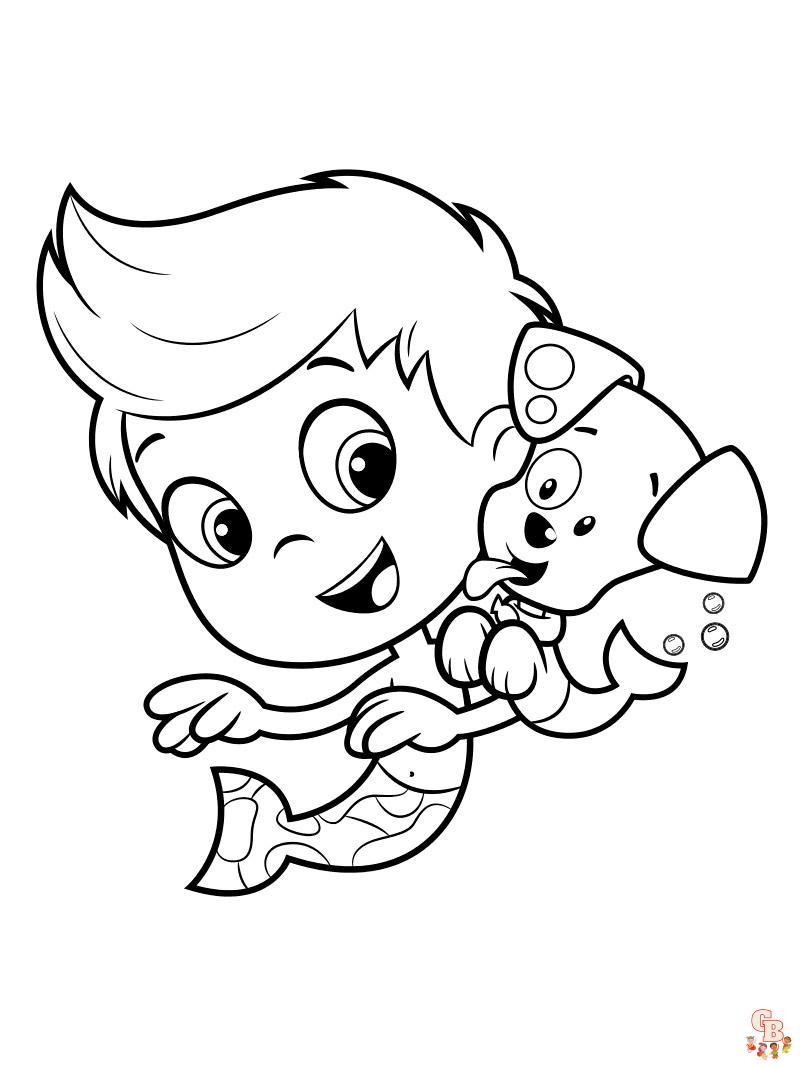 Bubble Guppies Coloring Pages 16