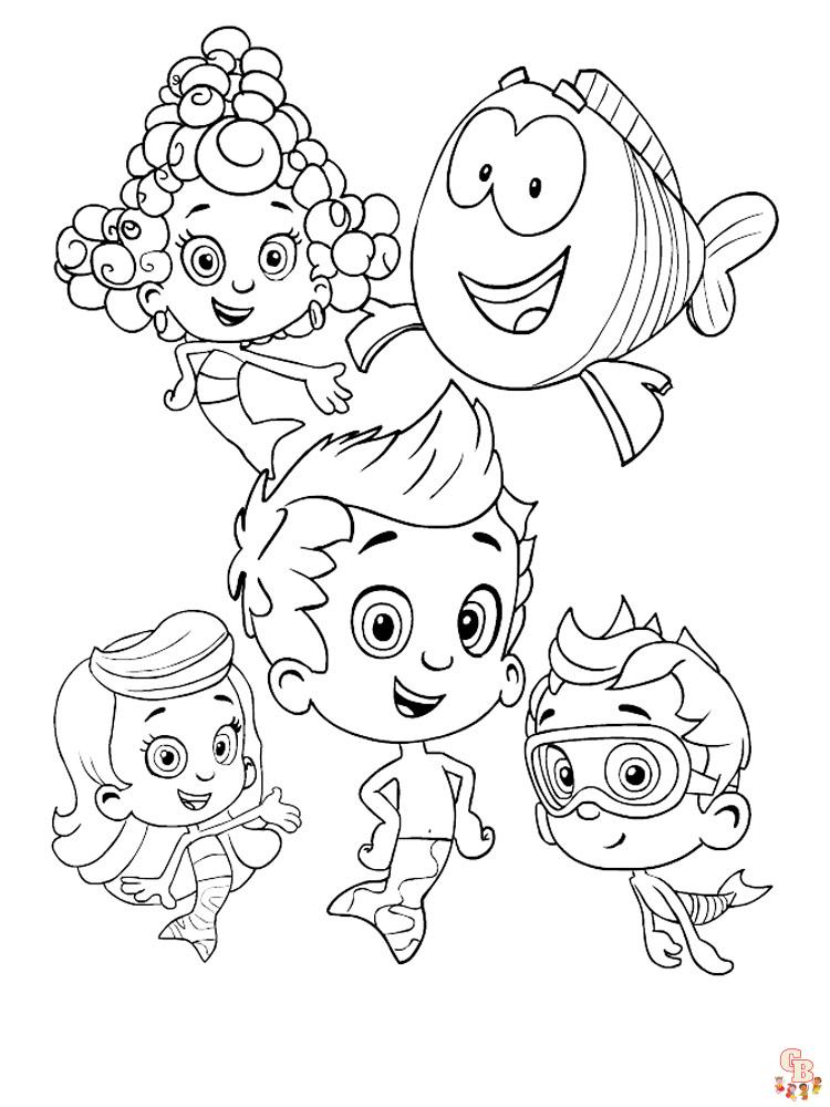 Bubble Guppies Coloring Pages 8