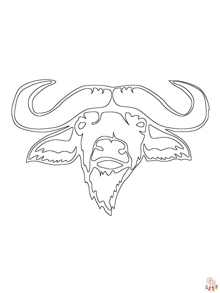 Buffalo Coloring Pages 18