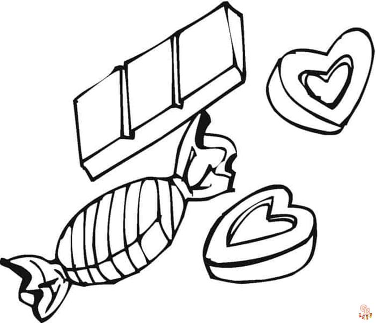 Chocolate coloring pages 6
