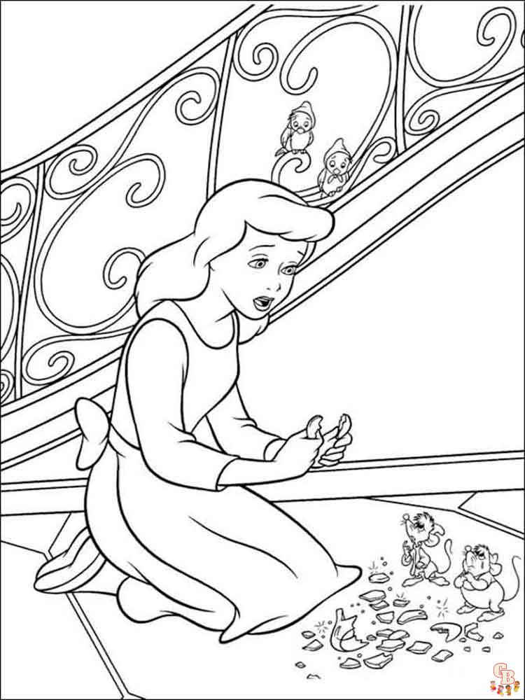Cinderella Coloring Pages 14