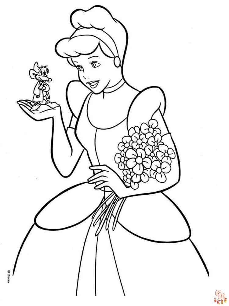 Cinderella Coloring Pages 17