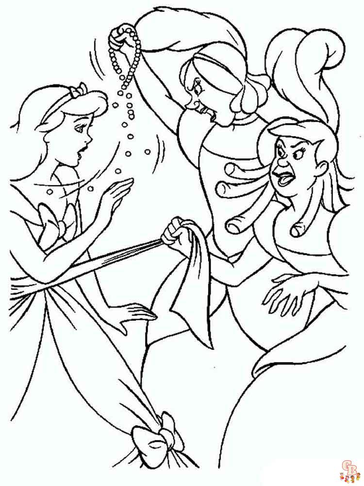 Cinderella Coloring Pages 22