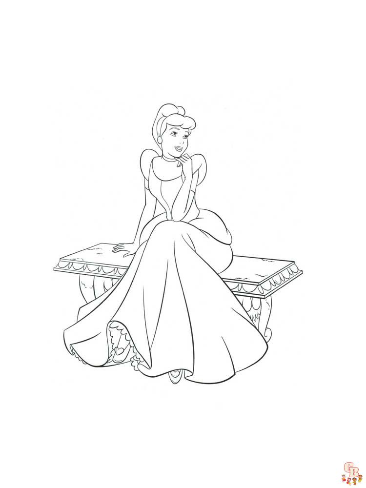 Cinderella Coloring Pages 30