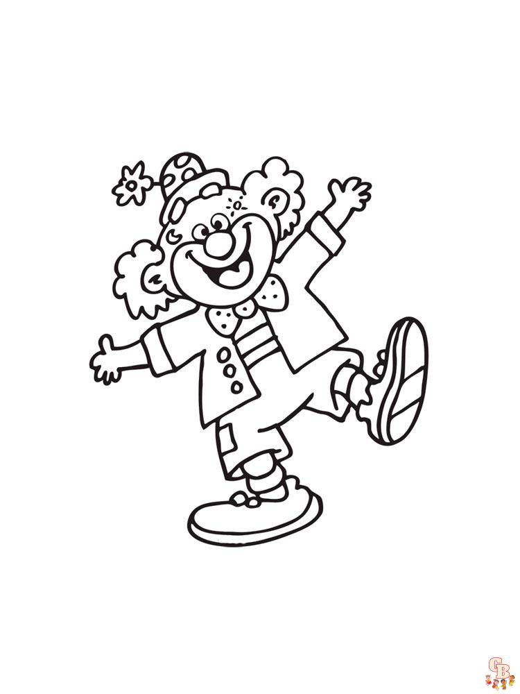Clown Coloring Pages