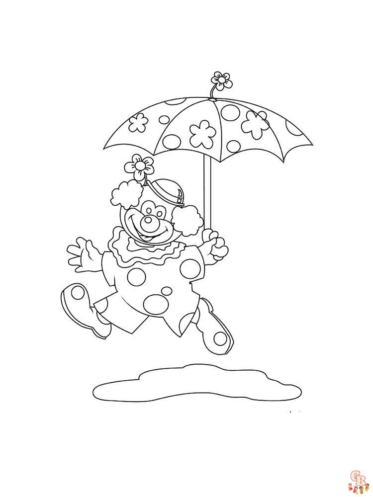 Clown Coloring Pages