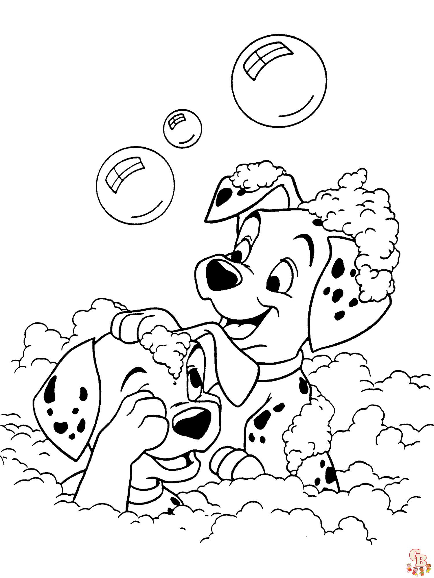 Coloring Pages 101 Dalmatians 1