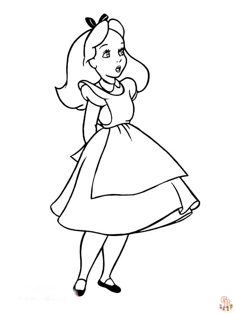 Coloring Pages Alice In Wonderland 3