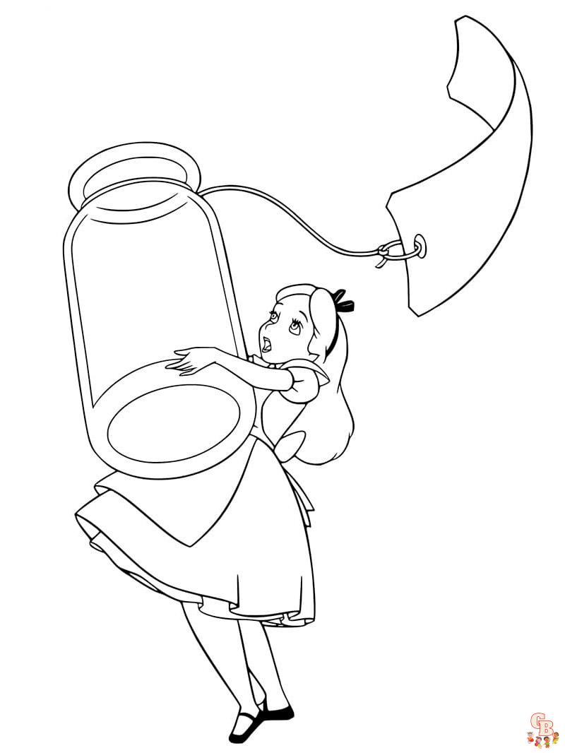 Coloring Pages Alice In Wonderland 4