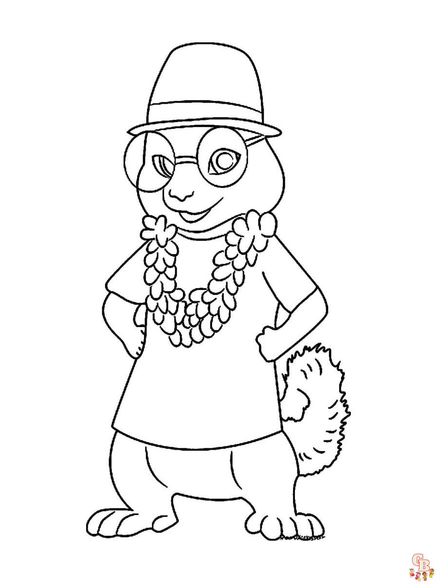 Coloring Pages Alvin And The Chipmunks 15