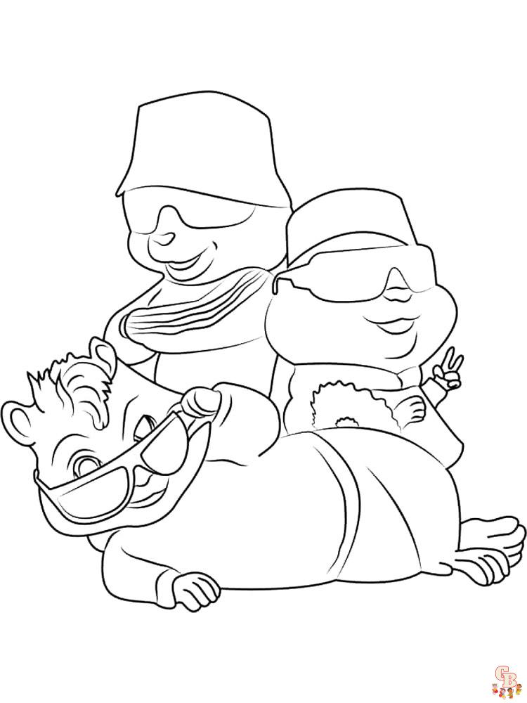 Coloring Pages Alvin And The Chipmunks 3