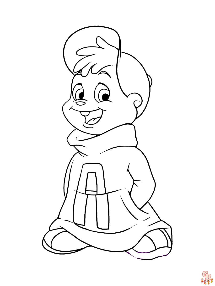 Coloring Pages Alvin And The Chipmunks 4