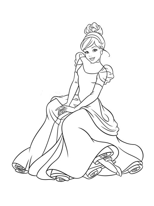 Free Printable Cinderella Coloring Pages - GBcoloring
