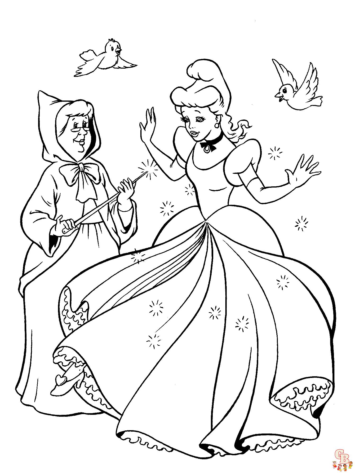 Coloring Pages Cinderella 4