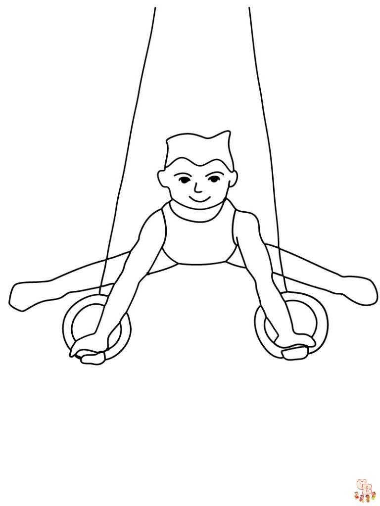 Gymnastics Coloring Pages Free Printable and Easy to Color