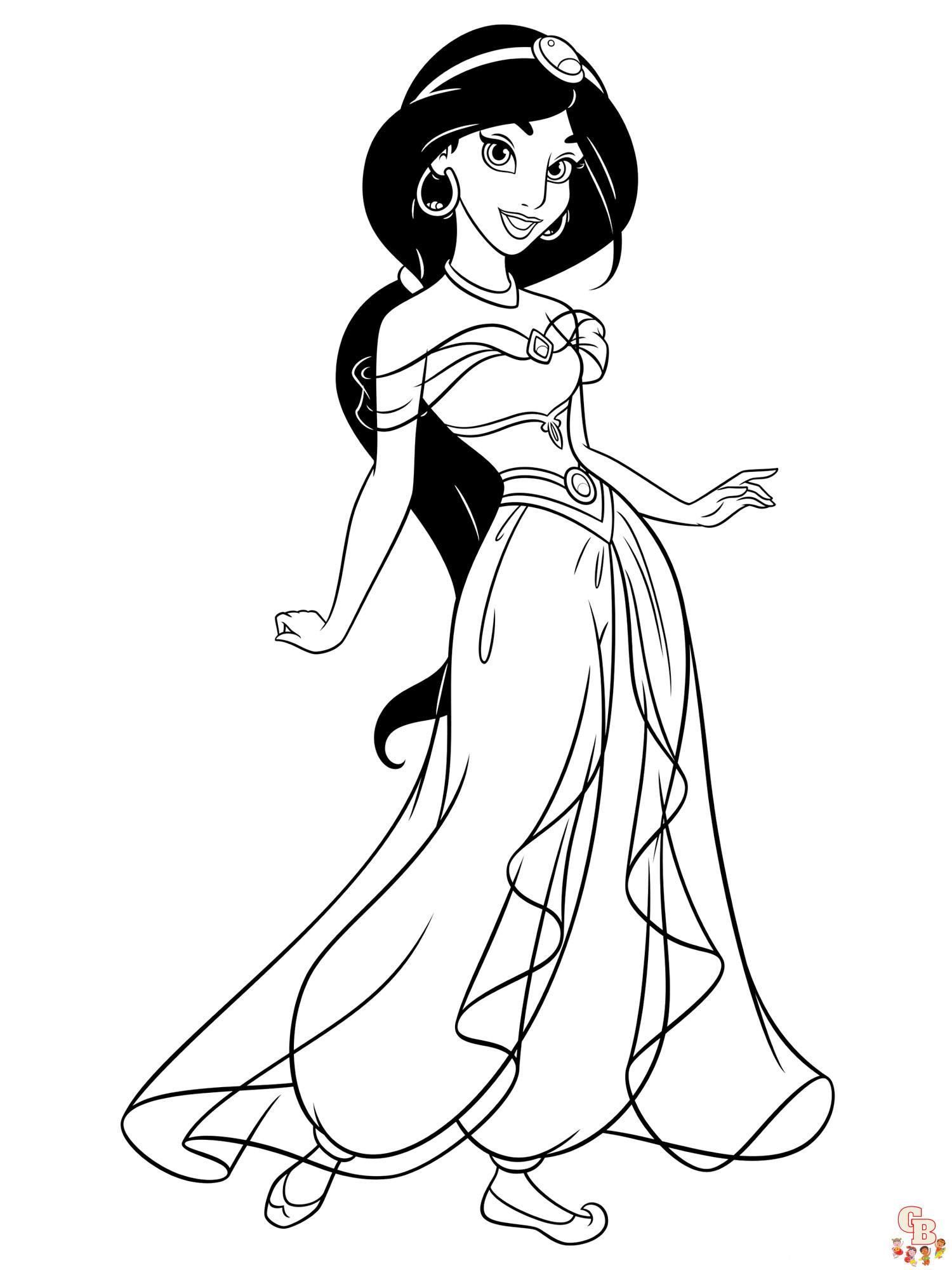Coloring Pages Jasmine 14