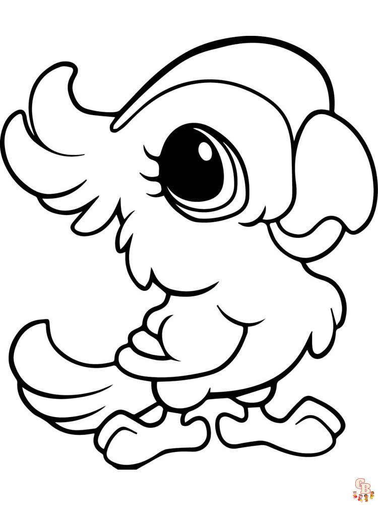 Cute Animal coloring pages 3 1