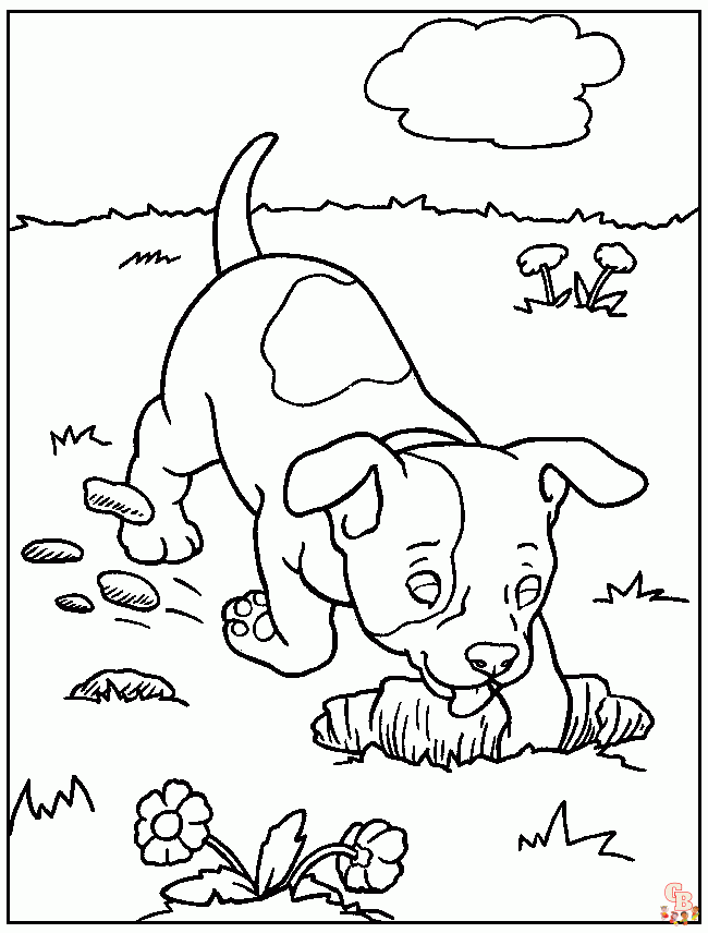 Cute Dogs Coloring Pages
