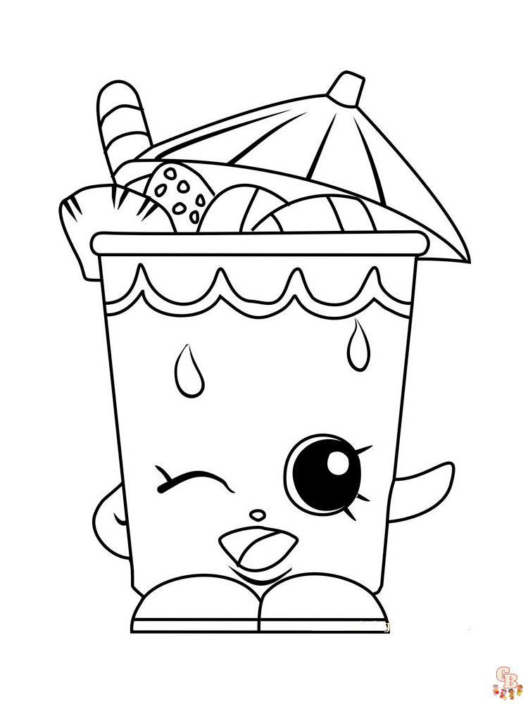 Cute Food Coloring Pages